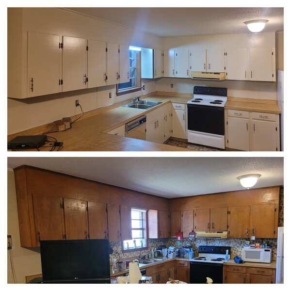 Before & After Cabinet Painting in Blountville, TN (1)