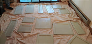 Before and After Cabinet Door Painting in Arden, NC (2)